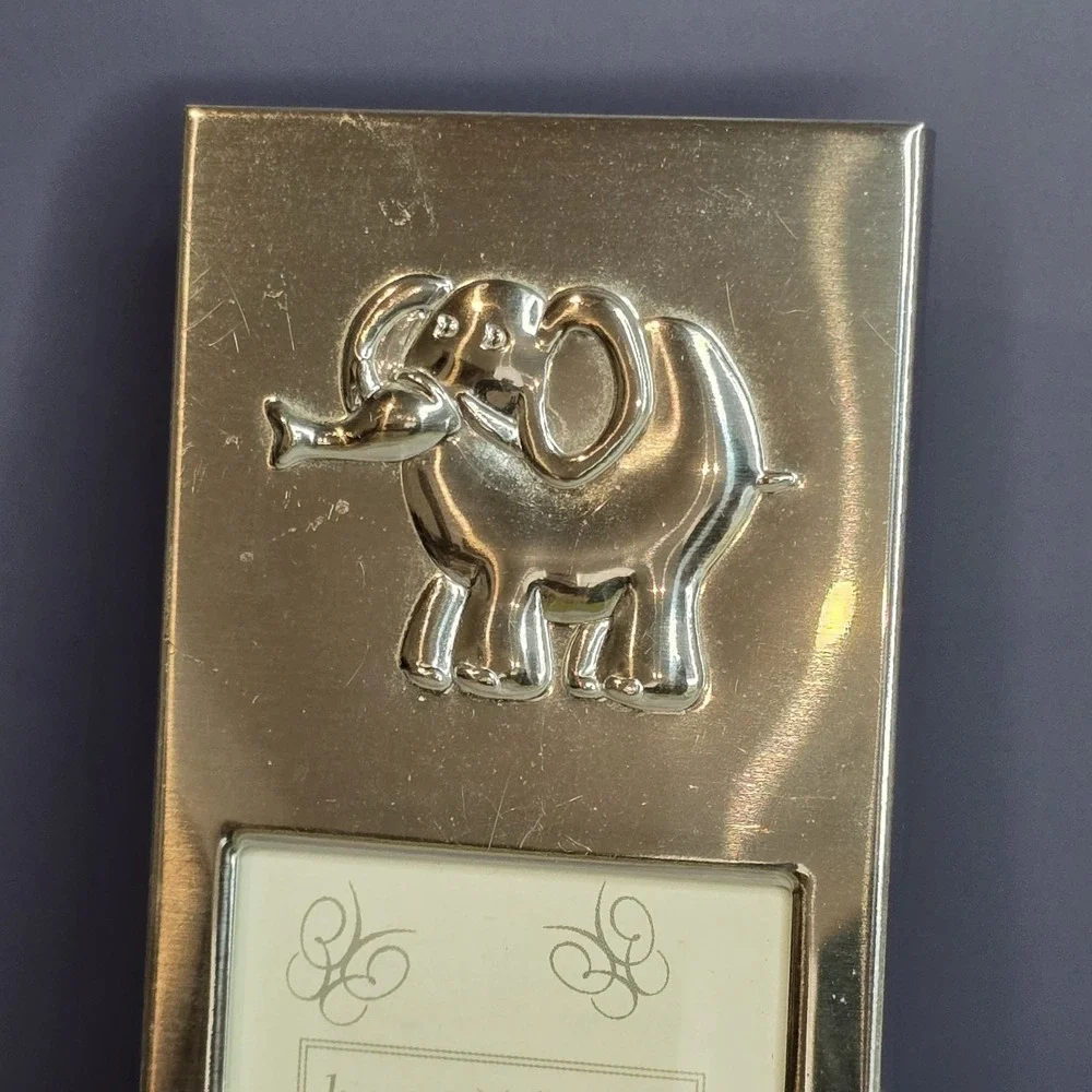 Silver Elephant Photo‎ Frame 2 x 2 Baby Decor